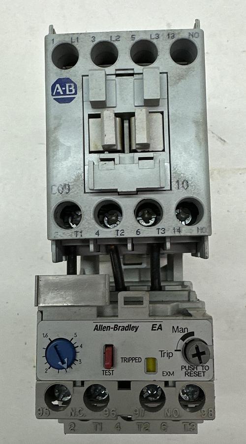 Used Allen Bradley,100-C09*10,7.5 HP Motor Starter w/193-EA1EB-B Overload Relay