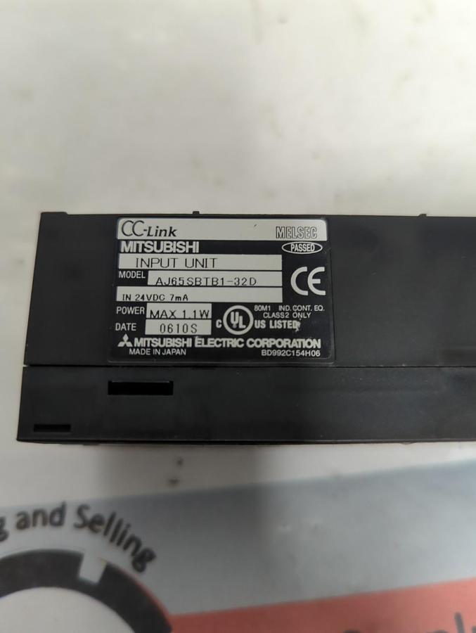 Used MITSUBISHI,AJ65SBTB1-32D,CC-LINK MODULE PRE-OWNED