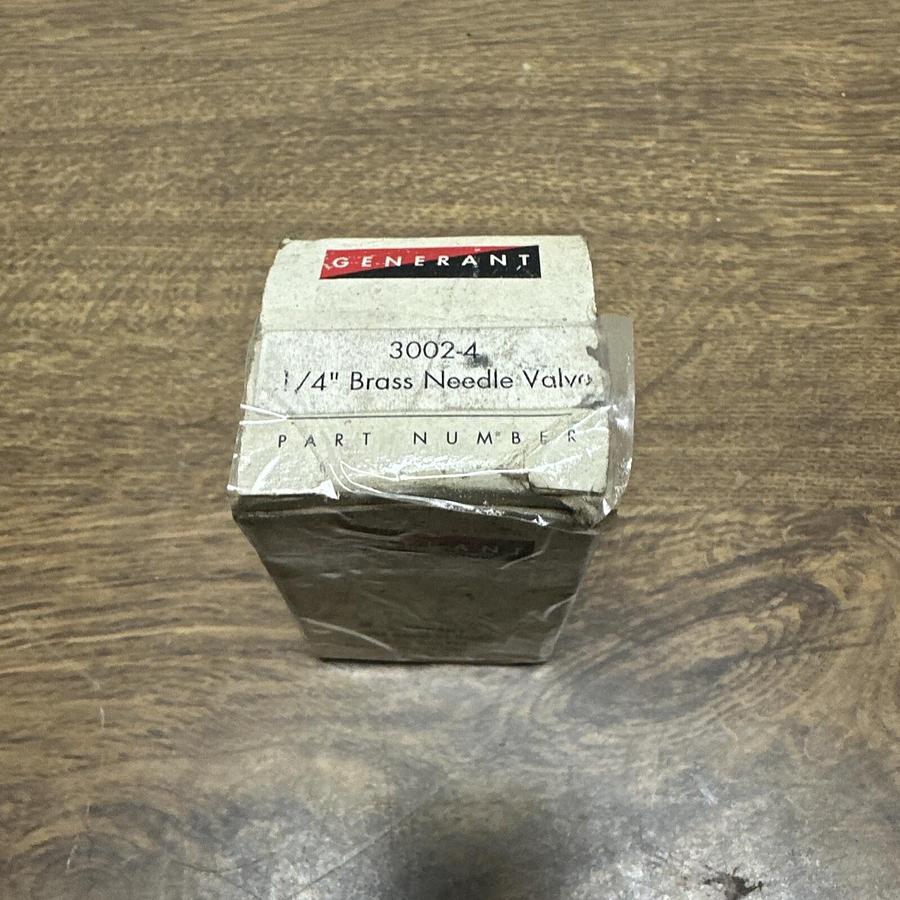 Generant,3002-4,Brass Needle Valve 1/4"