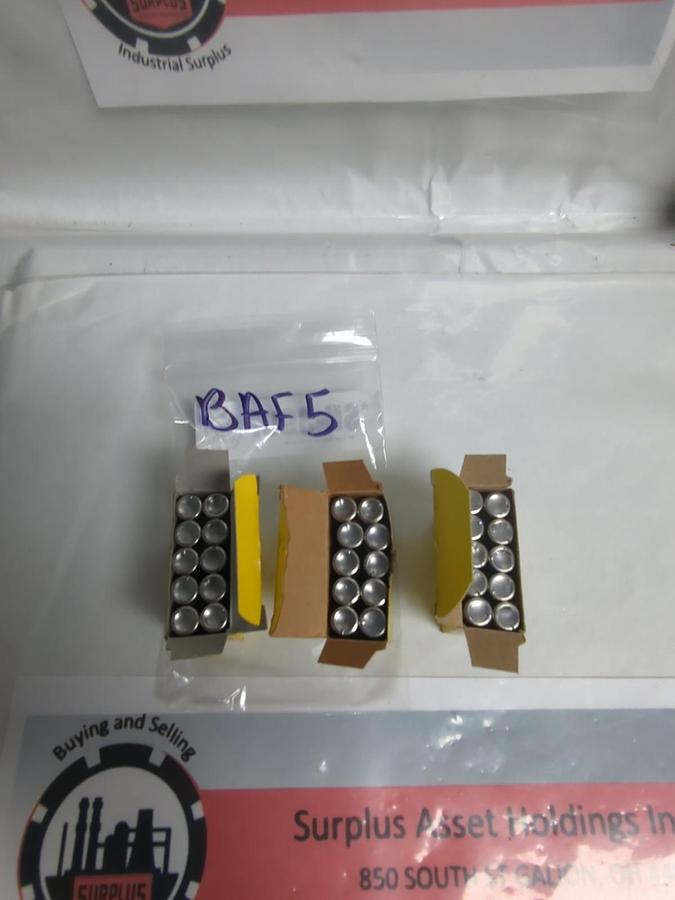 COOPER BUSSMANN,BAF-5,BUSS 5 AMP FUSES LOT OF 30 NOS