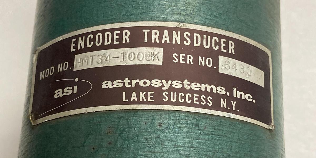 ASI ASTROSYSTEMS,HMT34-100UK,ENCODER TRANSDUCER NOS
