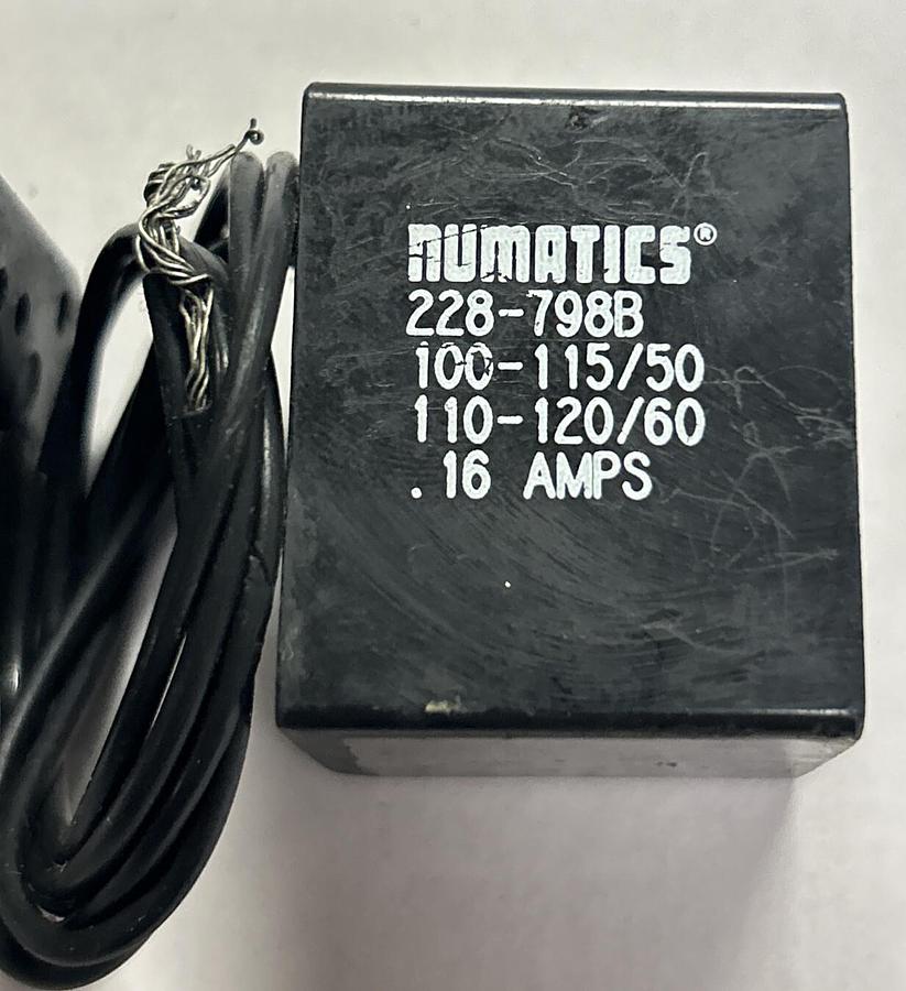 NUMATICS,228-798B,SOLENOID VALVE .16A 100-115V/50HZ 110-120V/60HZ LOT OF 2 NOS