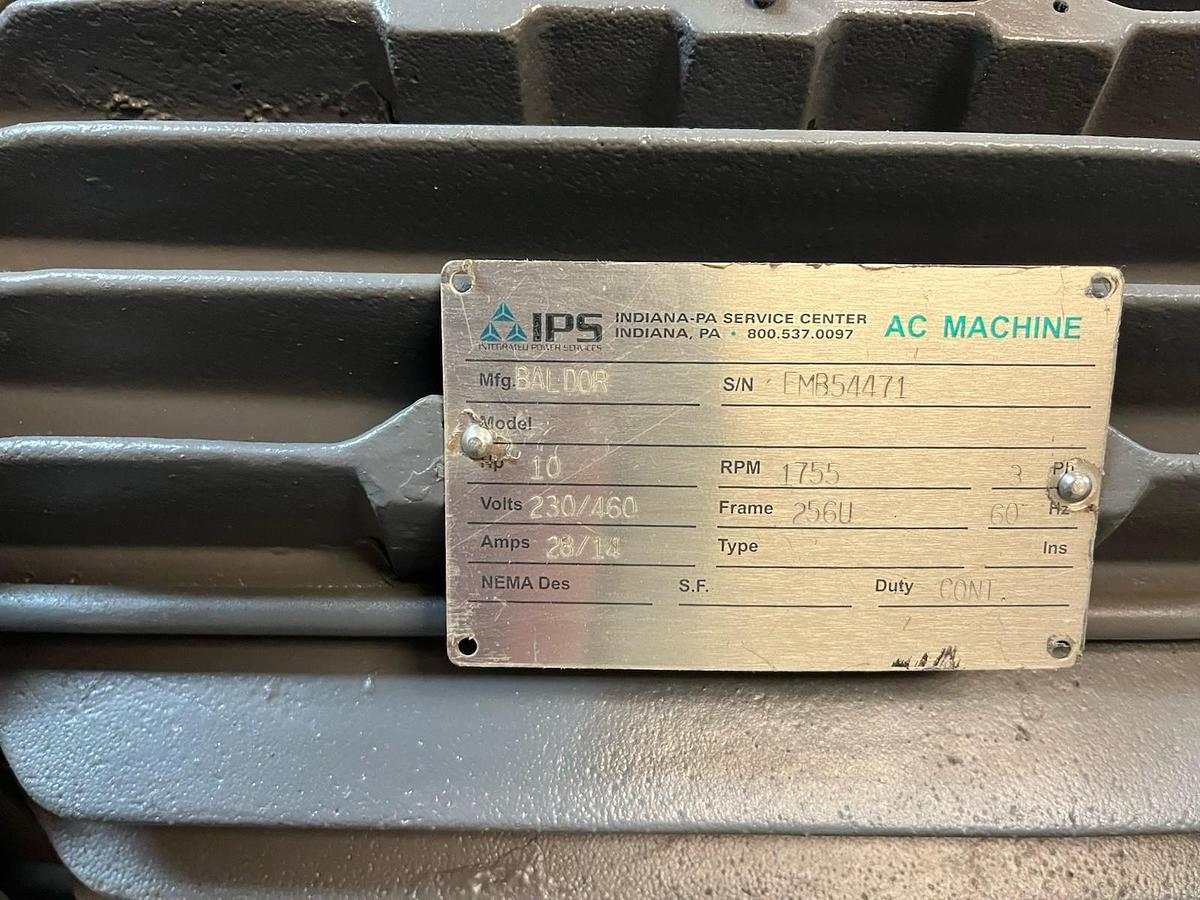 Used BALDOR,10HP,MOTOR 1755RPM 3PH 256U