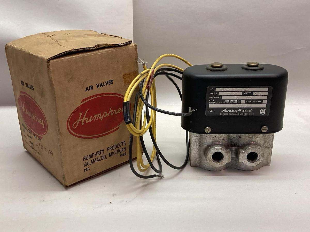 Humphrey,250-4E2 CD,Pneumatic Solenoid Valve 115V 30-125PSI