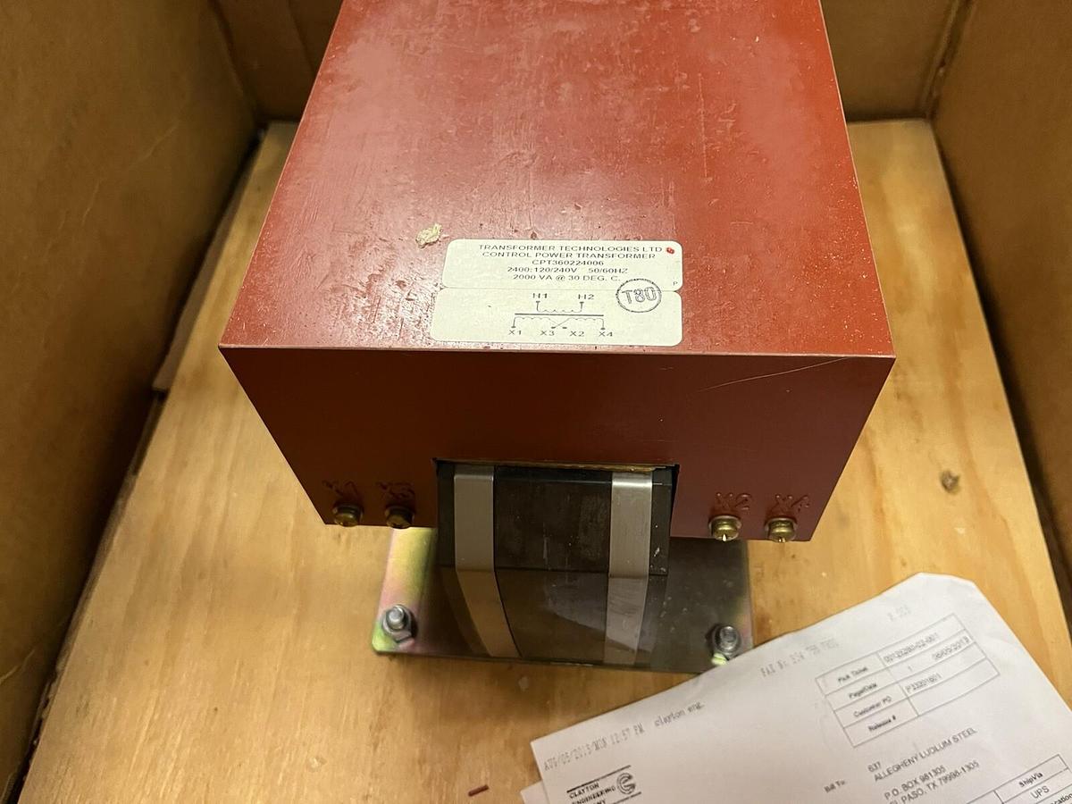 TRANS TECH,CPT360224006,CONTROL POWER TRANSFORMER 2KVA 120/240V