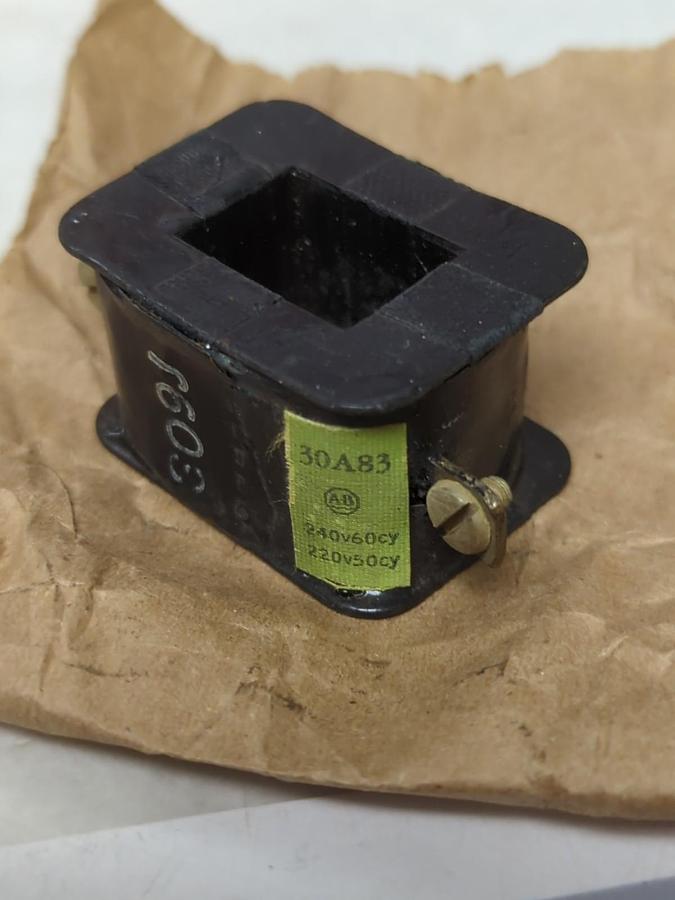 Used ALLEN-BRADLEY,30A83,COIL 240V 60CY 220V 50CY PRE-OWNED