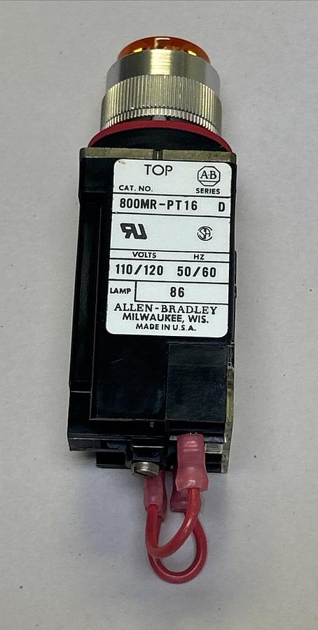 ALLEN-BRADLEY,800MR-PT16A,SMALL PILOT LIGHT AMBER LENS