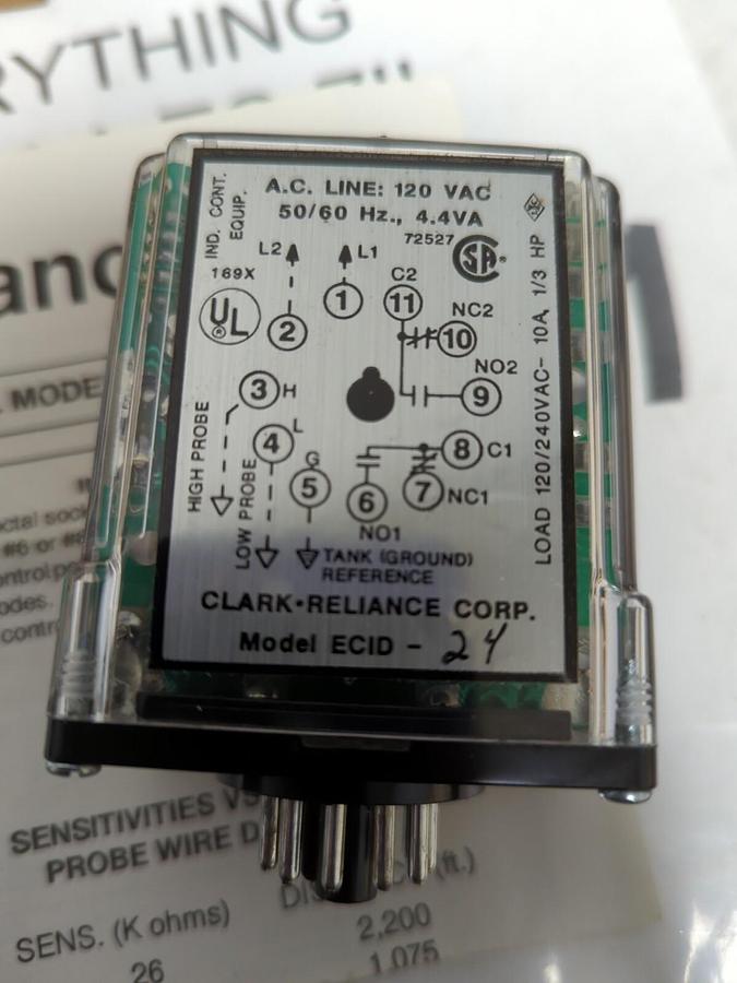 CLARK RELIANCE,ECID-24,RELAY 120 VAC NOS