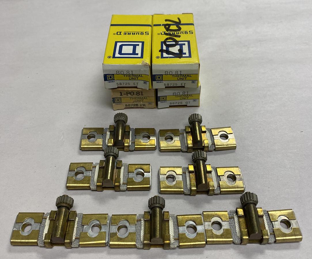 Square D,B0.81,Overload Relay Heater Element Lot Of 11 NOS