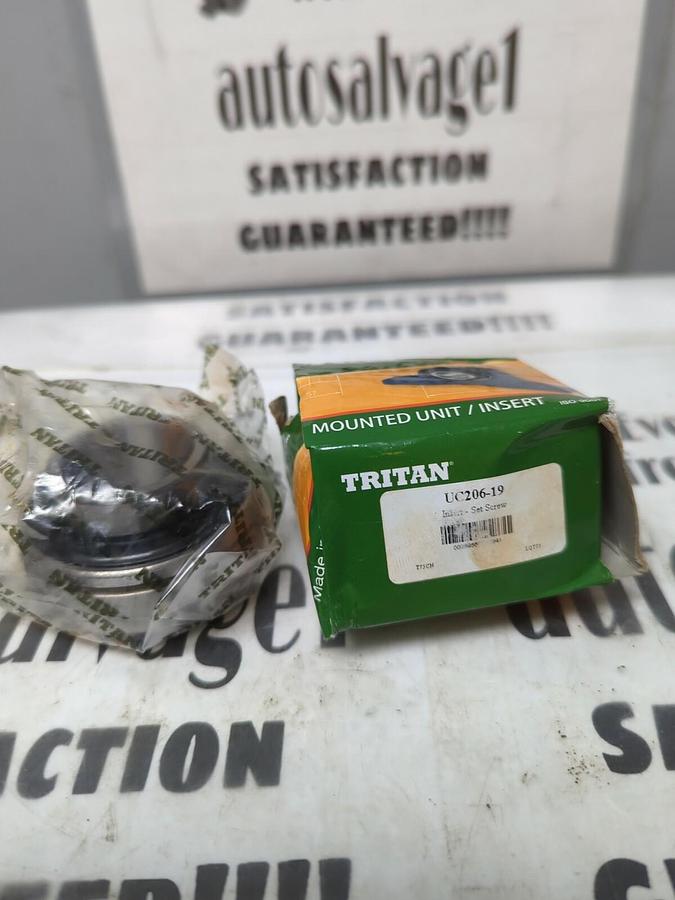 TRITAN,UC206-19,BALL INSERT BEARING 1-3-16 INCH BORE NOS