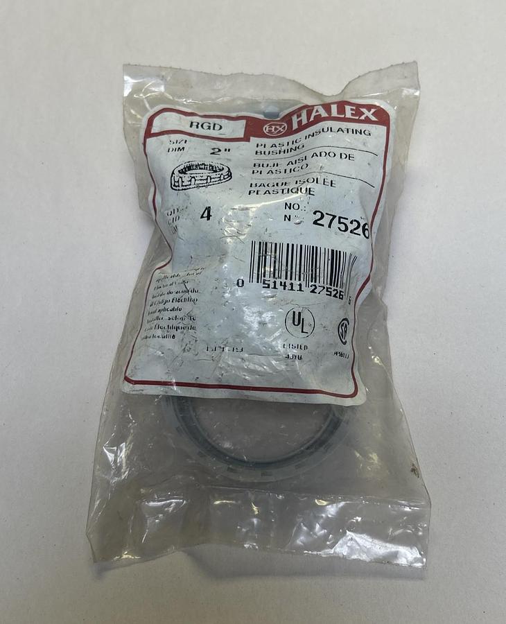 HALEX,27526,PLASTIC INSULATING BUSHING 2INCH LOT OF 4 NOS