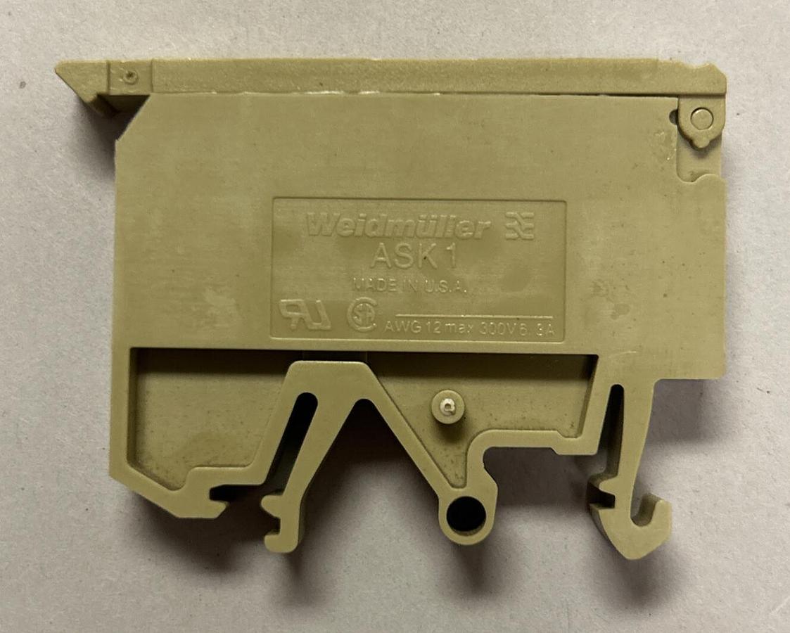 WEIDMILLER,ASK1,TERMINAL BLOCK BOX OF 100 NEW