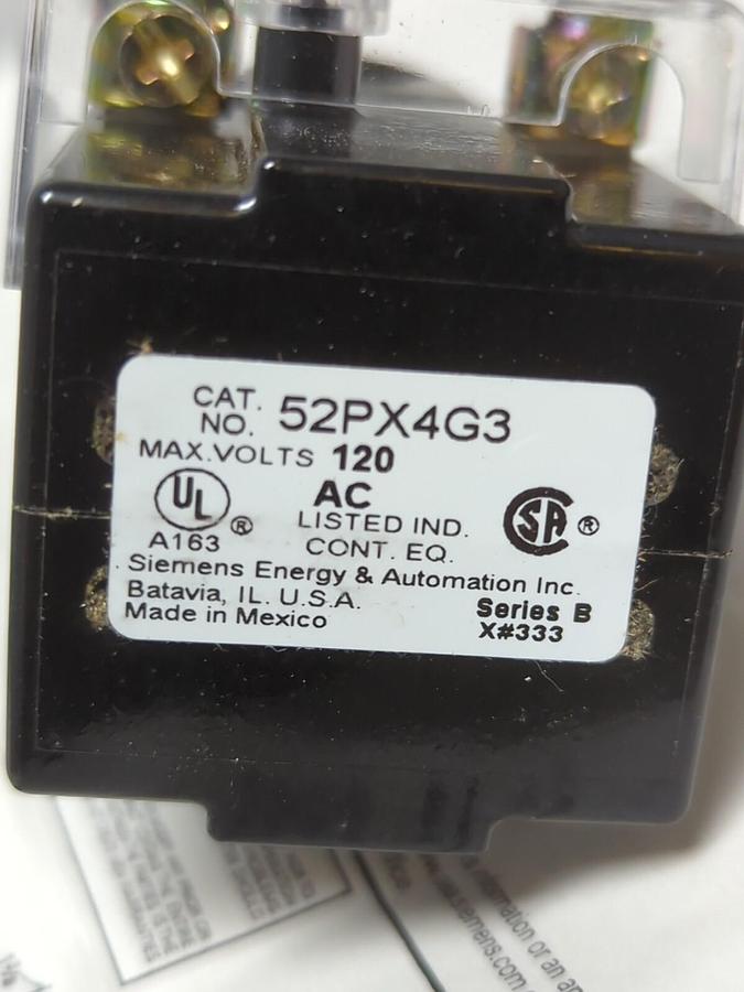 FURNAS,52PX4G3,BLACK-MAX PILOT LIGHT 120V GREEN NEW