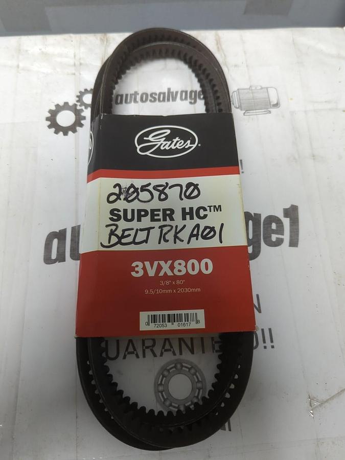 GATES,3VX800,SUPER HC NOTCHED V-BELT 3/8X80 INCH