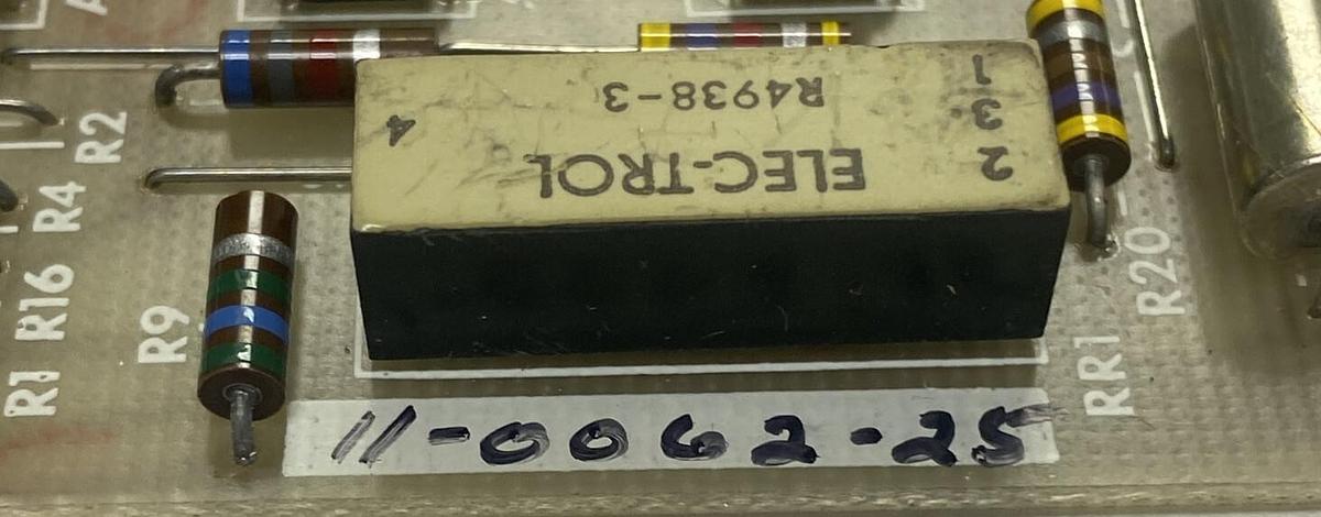 Used GETTYS,11-0062-25,TACH COMP BOARD