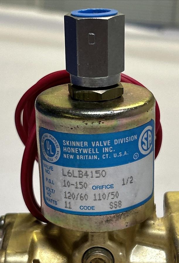 SKINNER VALVE,L6LB4150,SOLENOID VALVE 10-150 PSI NOS