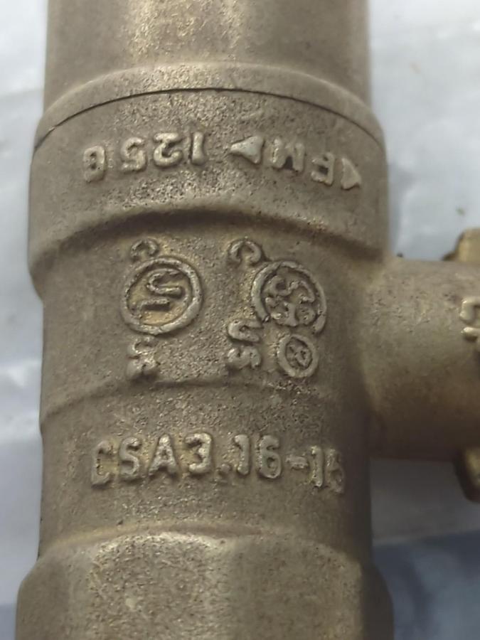 Used WATTS,LFFBV-3C-M1,BALL VALVE 1/2 INCH PRE-OWNED