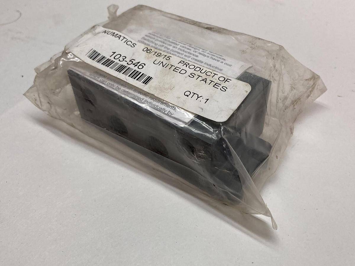 Used Numatics,103-546,Pneumatic Manifold Block
