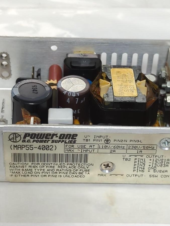 Used POWER ONE,MAP55-4002,POWER SUPPLY PRE-OWNED
