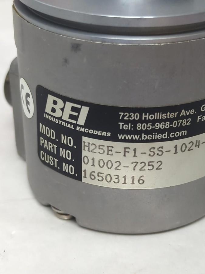 Used BEI,01002-7252,H25E-F1-SS-1024-ABZC-15V/V-SM12 PRE-OWNED