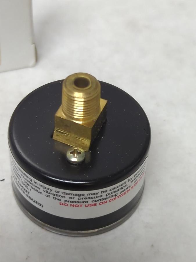 ASHCROFT,15W1005H01BX17,PRESSURE GAUGE 1-1/2 IN FACE 1/8 IN NPT BACK 0/30 PSI