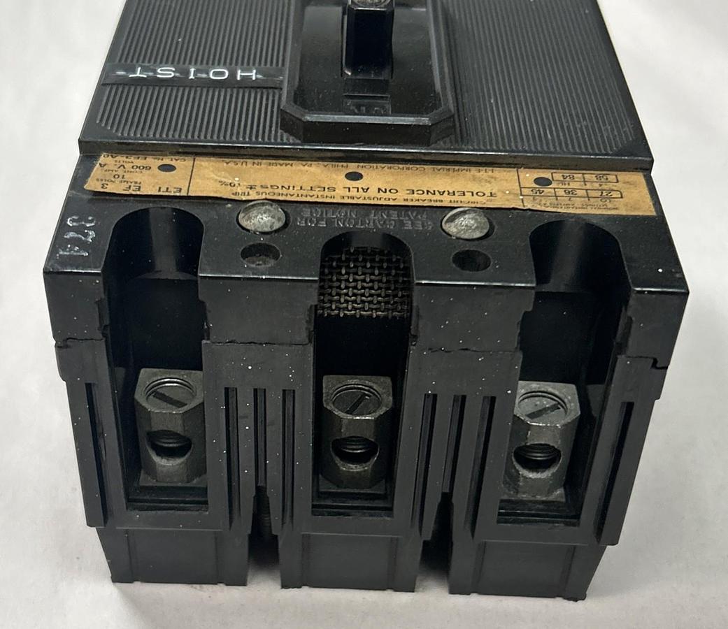 Used ITE,EF3-A010,CIRCUIT BREAKER 10A 600V 3P
