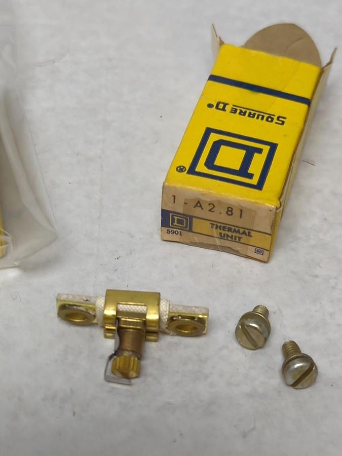 SQUARE D,A2.81,THERMAL OVERLOAD HEATER ELEMENT LOT OF 3 NOS