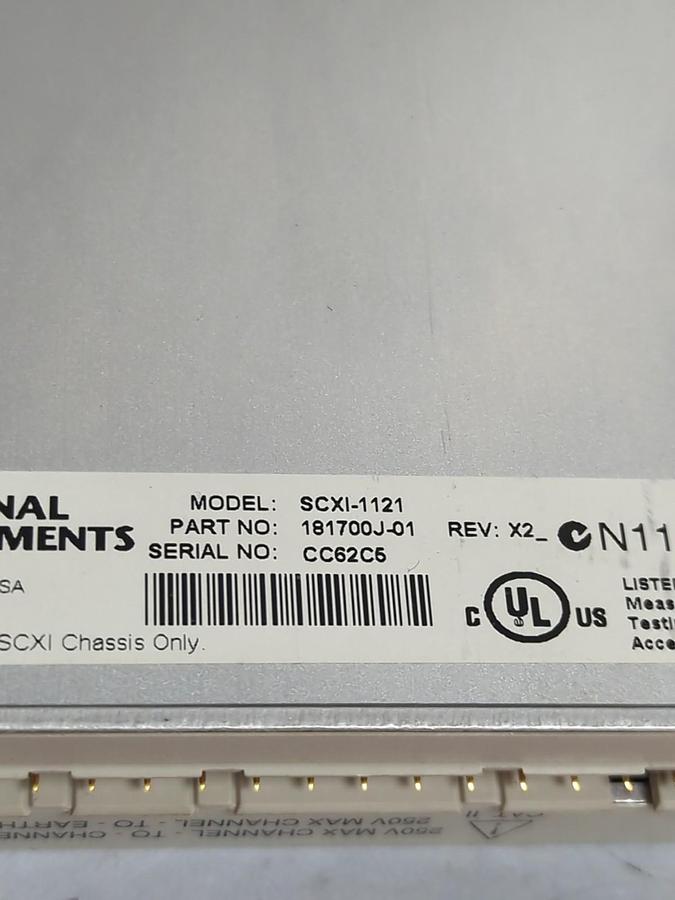 Used NATIONAL INSTRUMENTS,181700J-01.SCXI-1121 ISOLATION AMP W/EXCITATION 4-CHANNEL