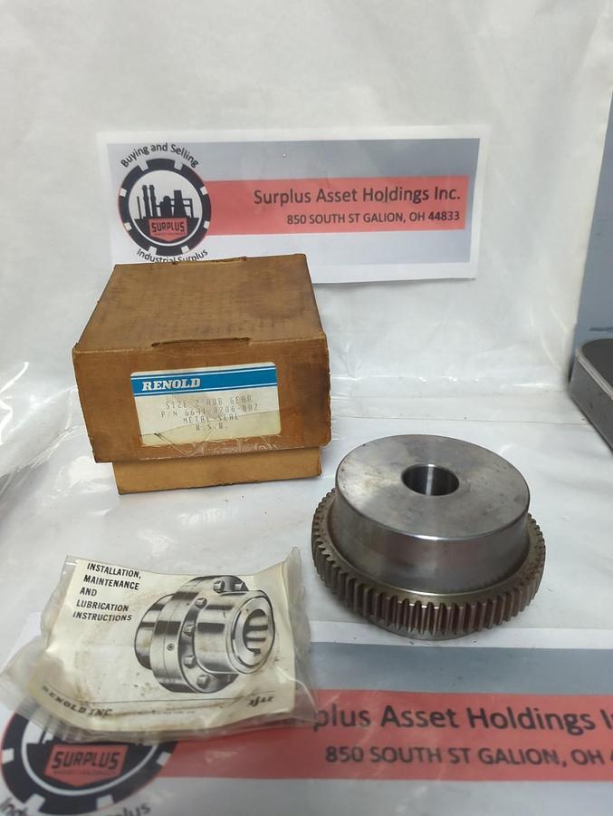 RENOLD,6641 0206-002,SIZE 2 HUB GEAR NOS