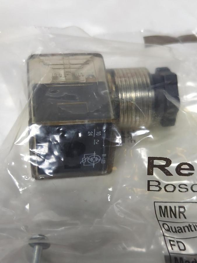 REXROTH,8941016102,SOLENOID VALVE CONNECTORS LOT OF 2 NOS