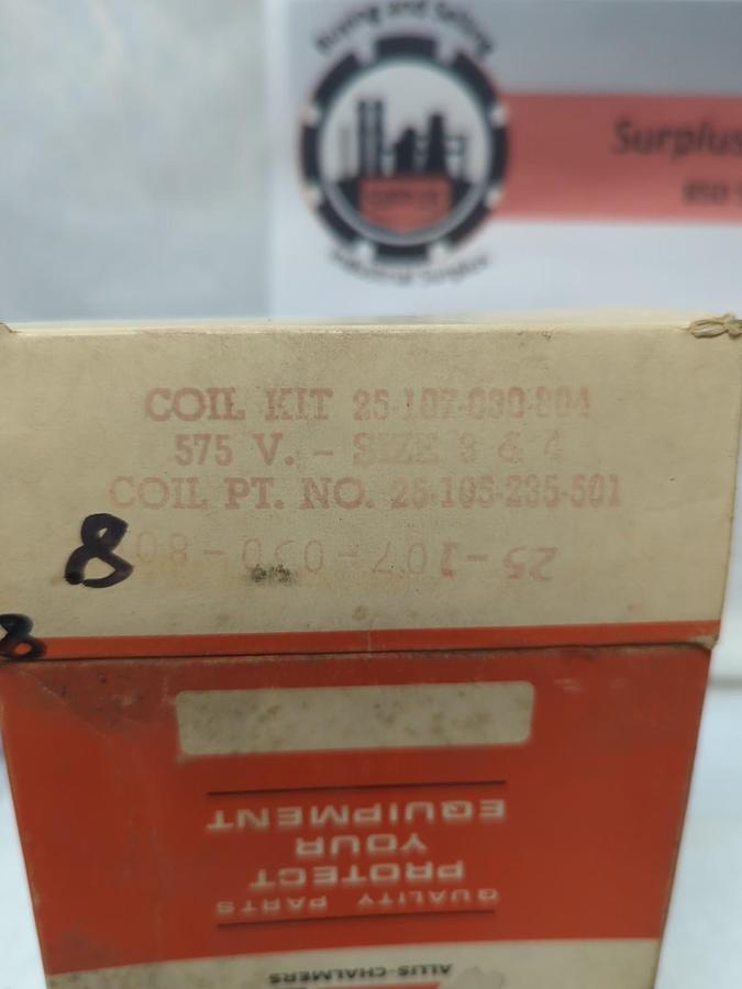 ALLIS CHALMERS,25-107-030-804,COIL KIT 575V FOR SIZE 3 & 4 NOS