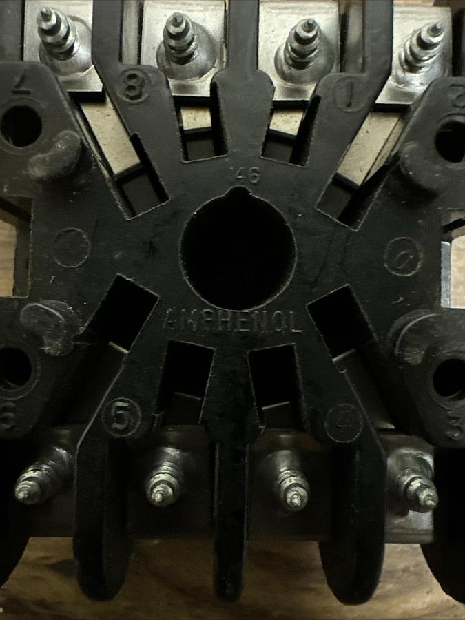 Used Amphenol,146,Relay Base LOT of 6