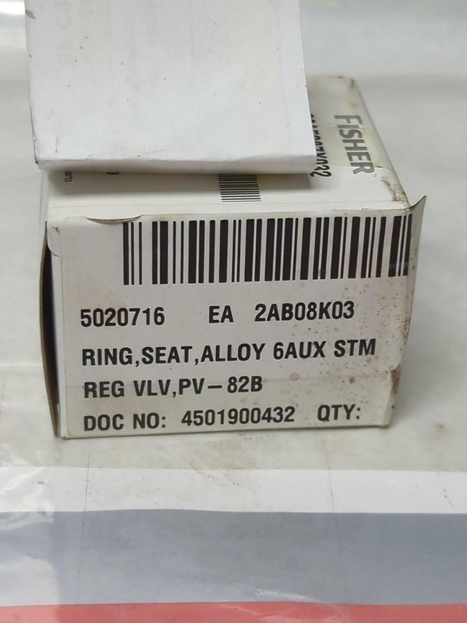 EMERSON/FISHER,26A5287X032,SEAT RING ALLOY 6 AUX STM NOS