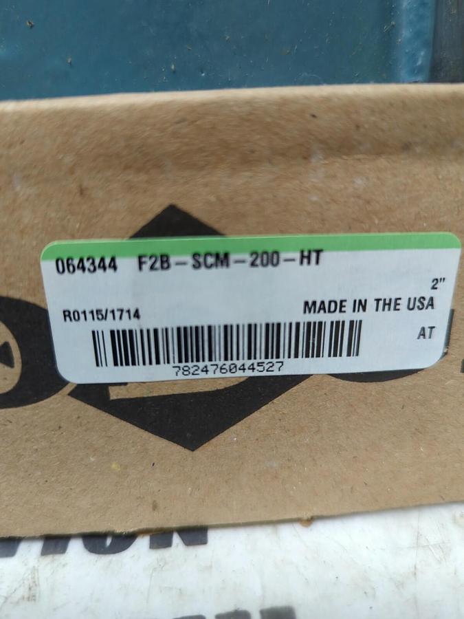 DODGE,064344 F2B-SCM-200-HT,FLANGE MOUNT BEARING 2-BOLT BASE 2 IN BORE NOS