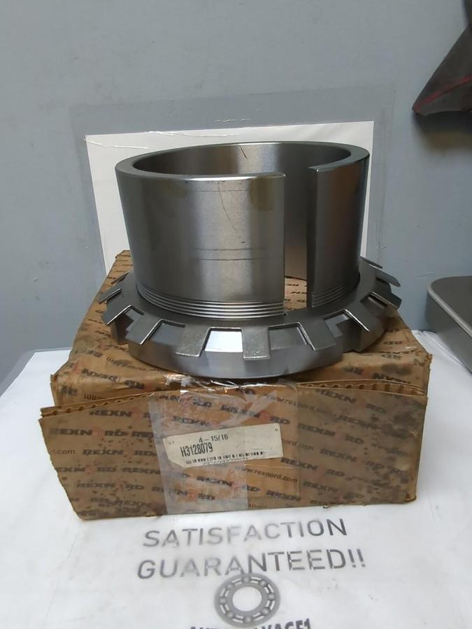 REXNORD,H3128079,ADAPTER ASSEMBLY FOR SPHERICAL ROLLER BEARING 4-15/16 INCH NOS