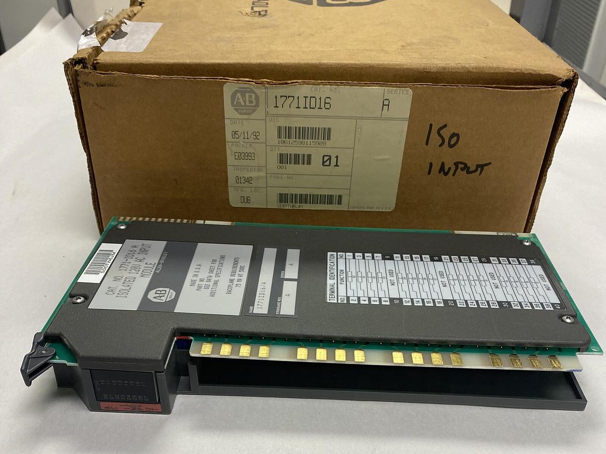 Allen-Bradley,1771-ID16,Ser A Isolated 120V Ac Input Module NOS