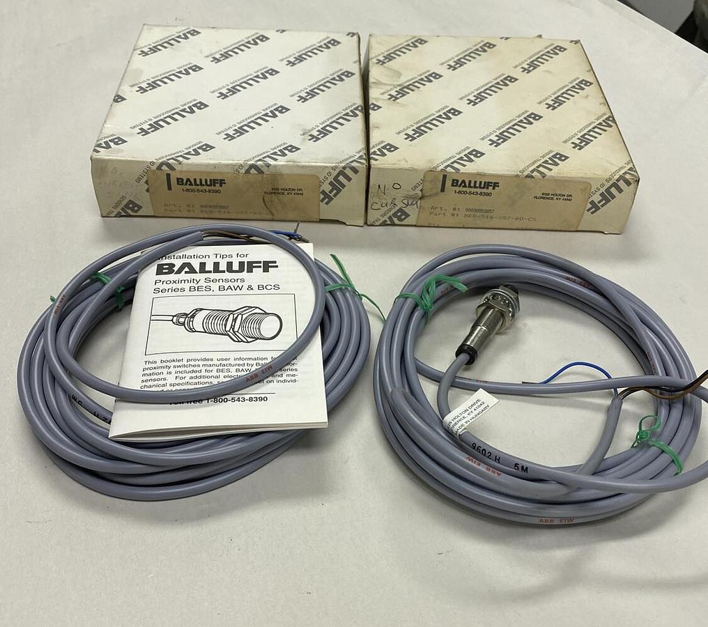 Used Balluff,BES-516-375-B0-C5,Proximity Sensor Lot of 2 NOS