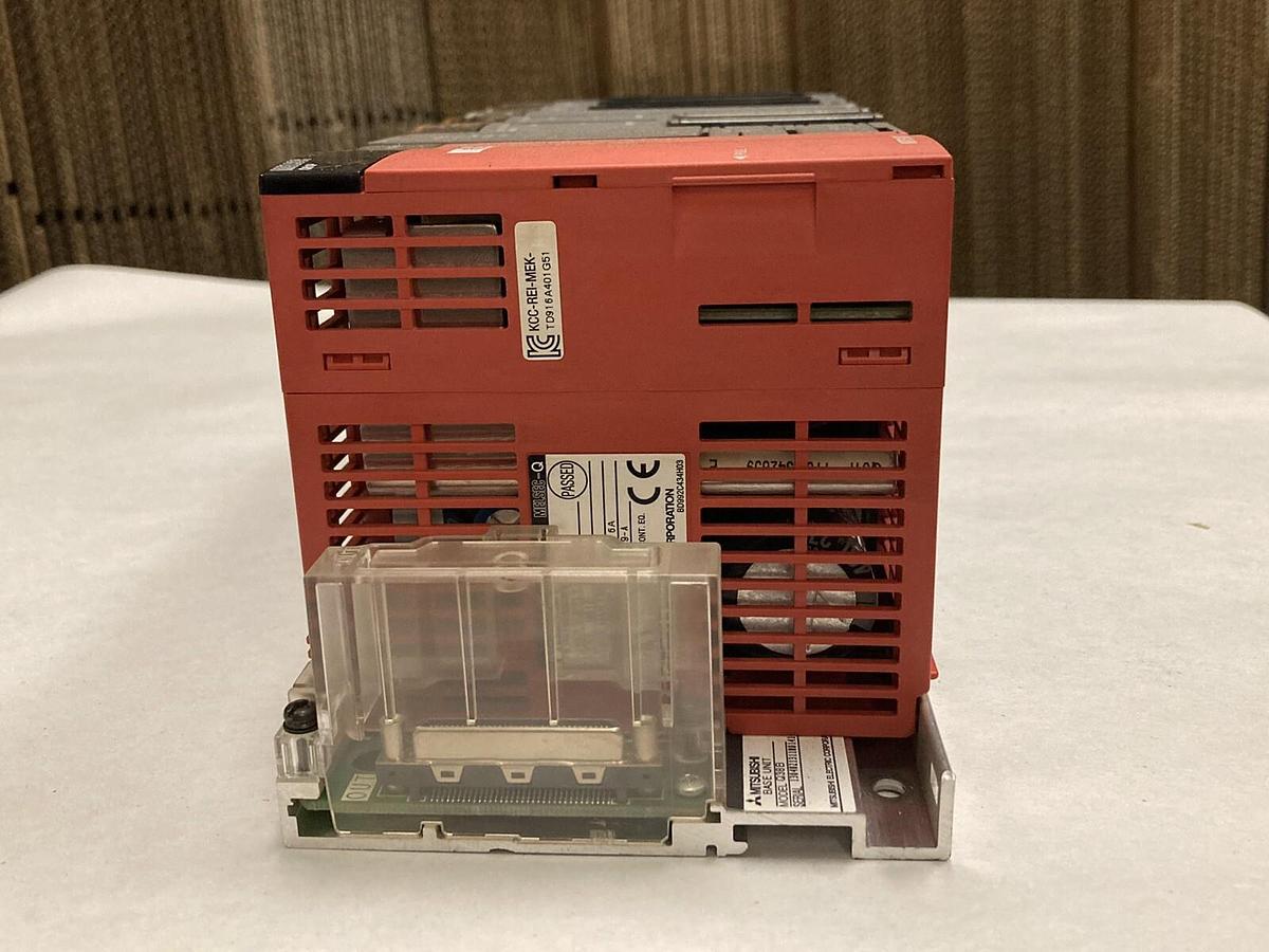 Used Mitsubishi,Q61P Q01UCPU QJ61BT11N x2  QD75MH1 QX41 QY41P,Rack Assembly