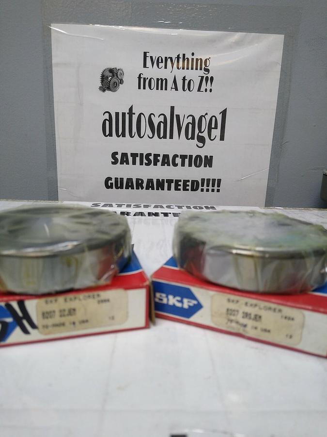 Used SKF,6207- 2ZJEM 6207- 2RSJEM,Deep Groove Ball Bearings Lot of 2 NOS