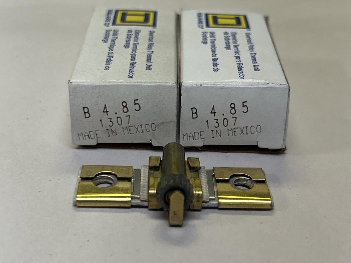 SQUARE D,B4.85,THERMAL OVERLOAD HEATER ELEMENT LOT OF 2 NOS