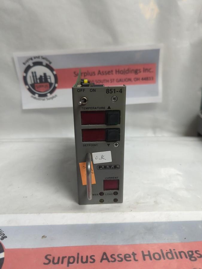 Used PETS,851-4,TEMPERATURE CONTROLLER PRE-OWNED