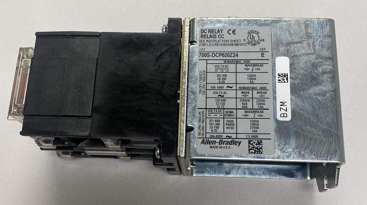 Used ALLEN BRADLEY,700S-DCP620Z24,SER E SAFETY CONTROL RELAY