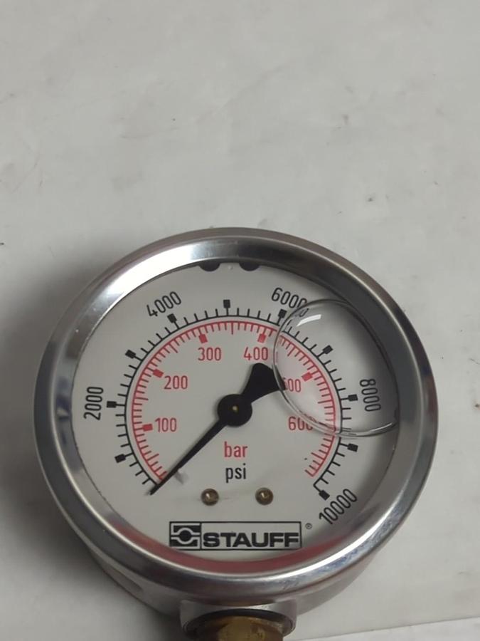 Used STAUFF,0-600/0-1000,GAUGE 0-600 BAR 0-1000PSI PRE-OWNED