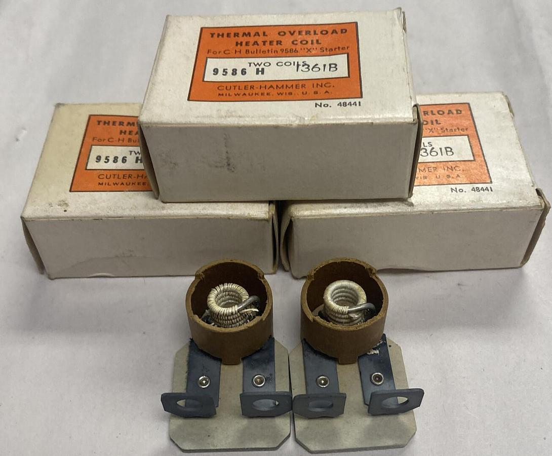 Cutler-Hammer,9586H-1361B,Thermal Overload Heater Coil Lot Of 3 NOS