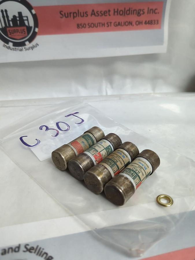 Used ENGLISH ELECTRIC,C30J,ENERGY LIMITING 30 AMP FUSE LOT OF 4 PRE-OWNED