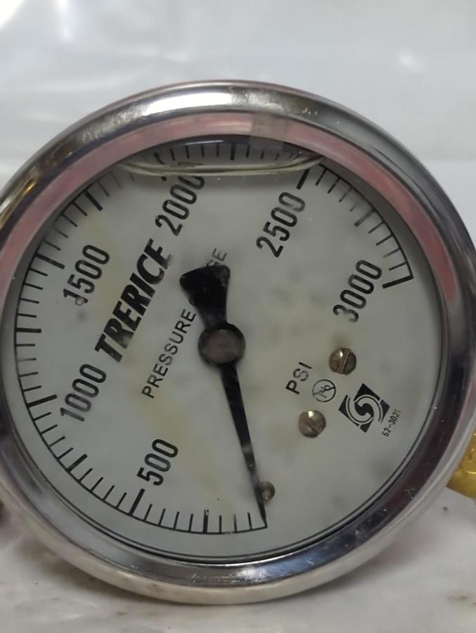 TRERICE,D83LF,PRESSURE GAUGE 0-3000PSI 1/4 NPT LM NOS