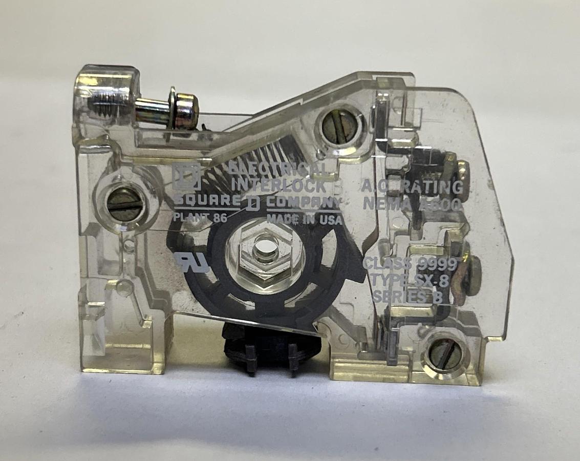 Used SQUARE D,9999SX-8,AUXILIARY CONTACT ELECTRICAL INTERLOCK