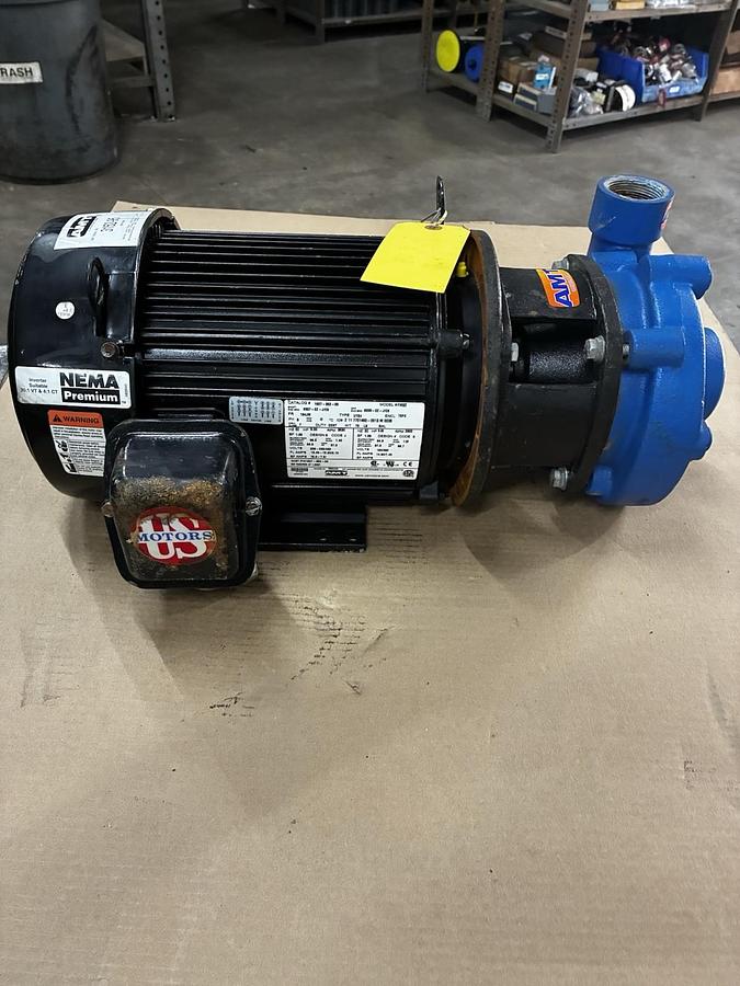 Used AMT,3152-95,CENTRIFUGAL PUMP 2"X1.5" 5HP 3450RPM 3PH