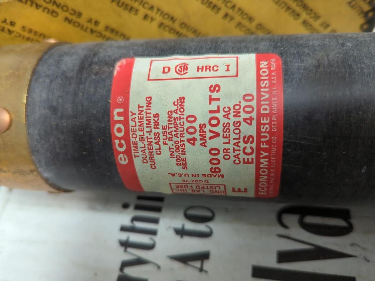 ECON,ECS-400,TIME-DELAY 400 AMP FUSE NOS