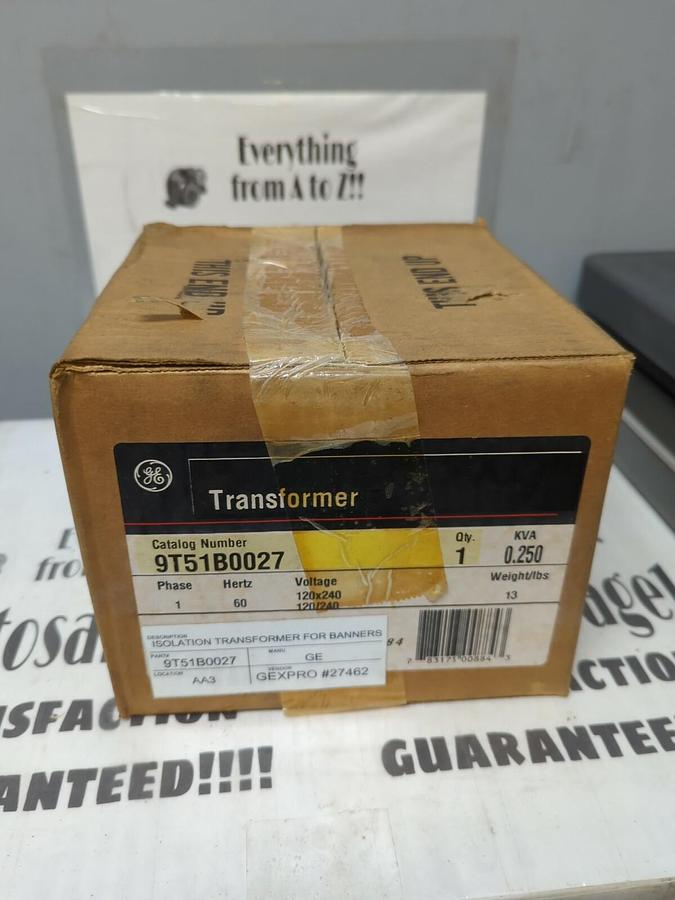 Used GE,9T51B0027,TRANSFORMER..NEW IS SEALED BOX